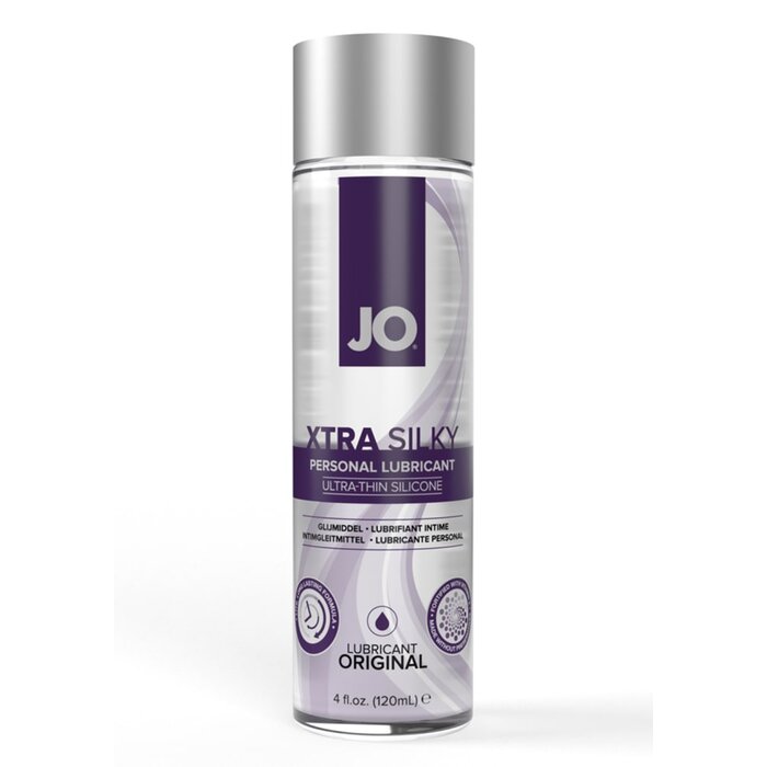 JO Xtra Silky Ultra Thin Silicone Lubricant - 4 oz.