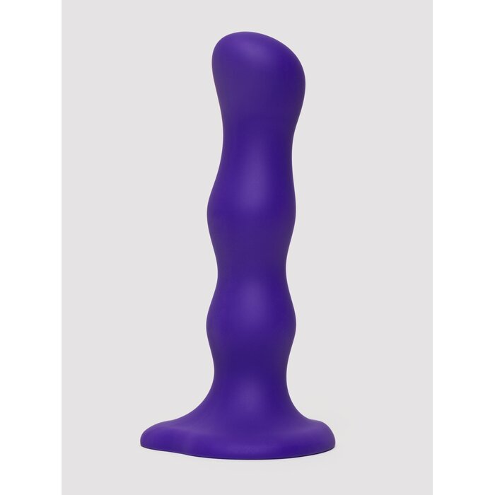 Strap-On-Me Soft Touch Silicone Geisha Balls Dildo 6 Inch - Purple