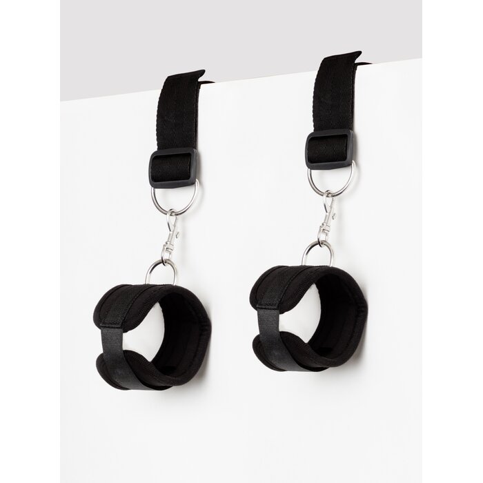 Bondage Boutique Over the Door Restraints - Black