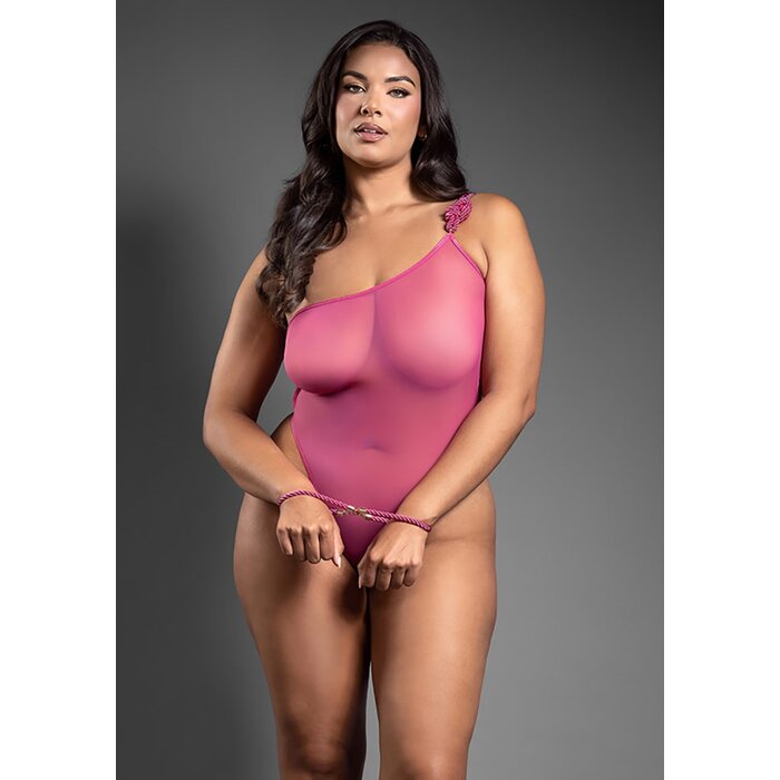 Rope Teddy and Cuffs - Queen Size - Pink