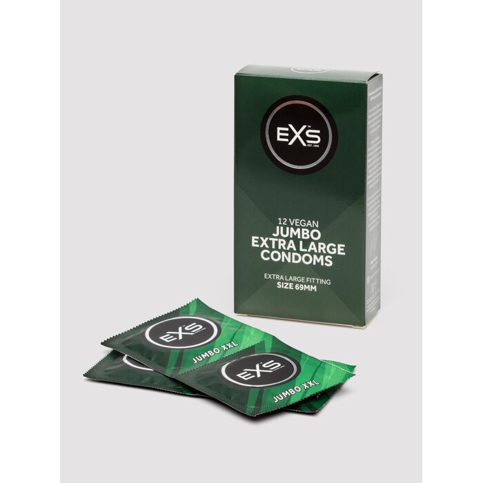 EXS Jumbo Extra Large Condoms Size 69mm (12 Pack)