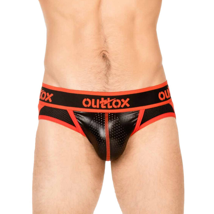 Jockstrap Briefs in Black & Red