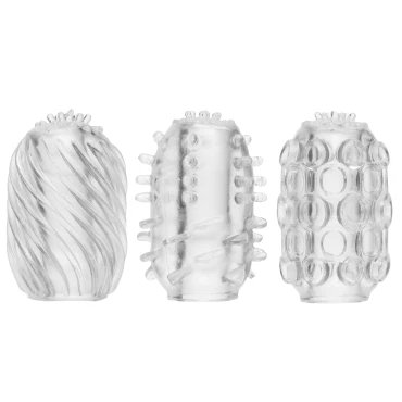 Squeeze & Tease Stretchy Masturbator Cups - DOTS