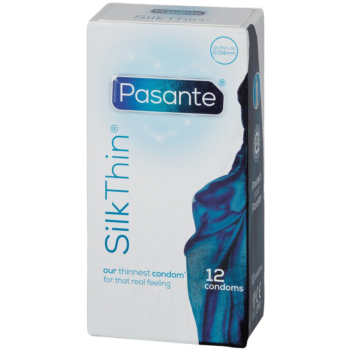 Pasante Silk Thin Condoms 12 pcs - Clear