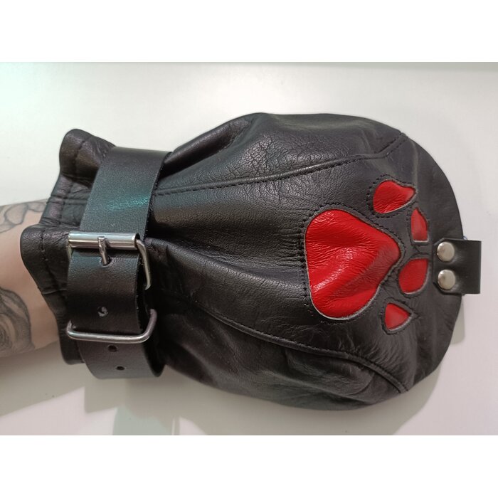 Clearance - Leather Puppy Play Mittens