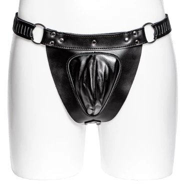 Luxor Real Leather Lockable Chastity Belt