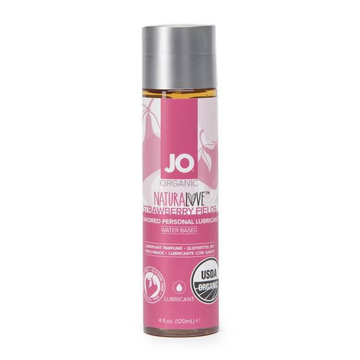 System JO Organic Strawberry Flavoured Lubricant 120ml