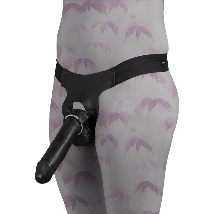 Big Daddy Black Hollow Strap-On - One Size
