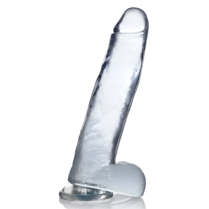 Jock C-Thru - 11" Clear Dong with Balls