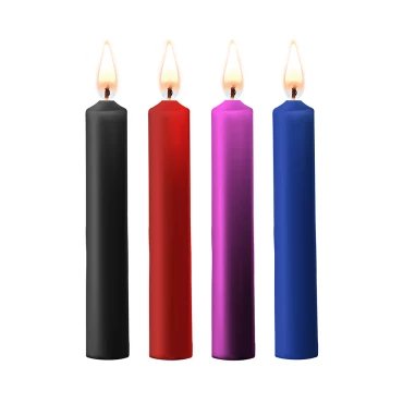 Ouch! Teasing Mixed 4 Pack Bondage Candles - LARGE