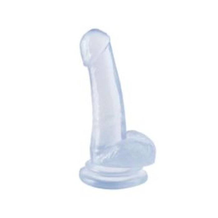 BASIX 8 inch Clear Anal Dildo with Suction Cup