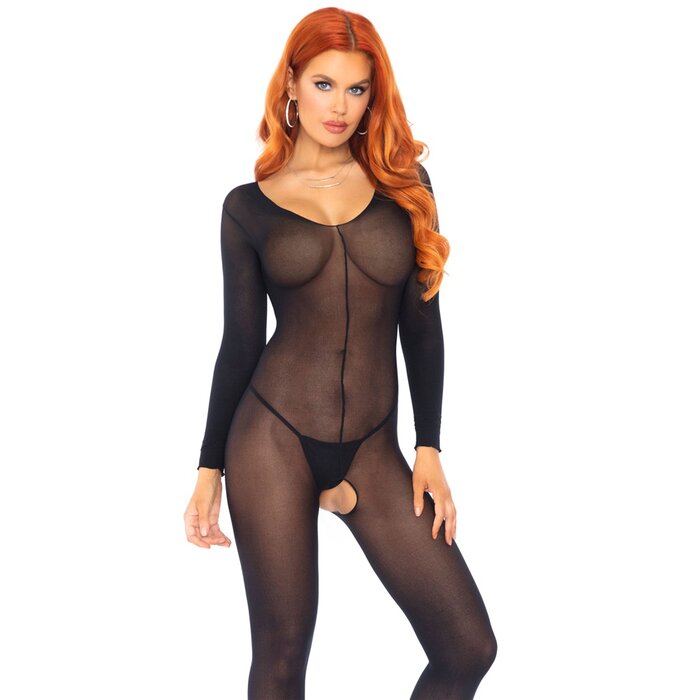 Leg Avenue Sheer Long Sleeves Bodystocking