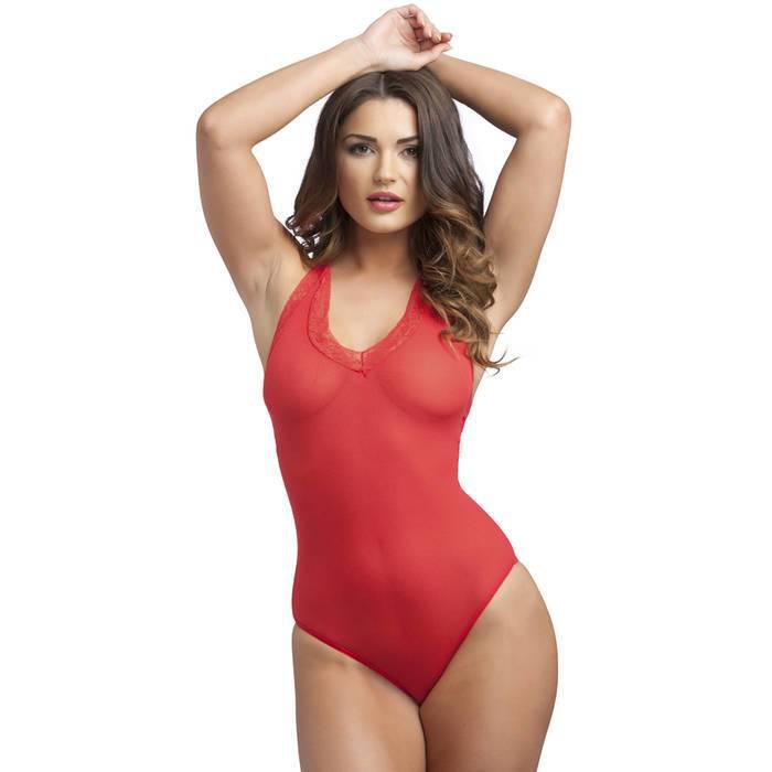 Lovehoney Red Crotchless Halterneck Body