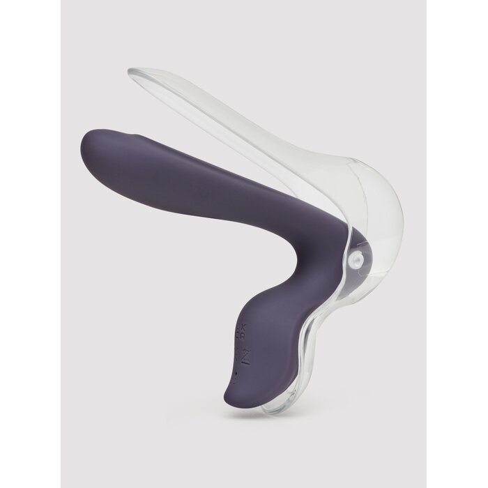 INYA Vibrating Silicone Spreading Vaginal Dilator - Purple
