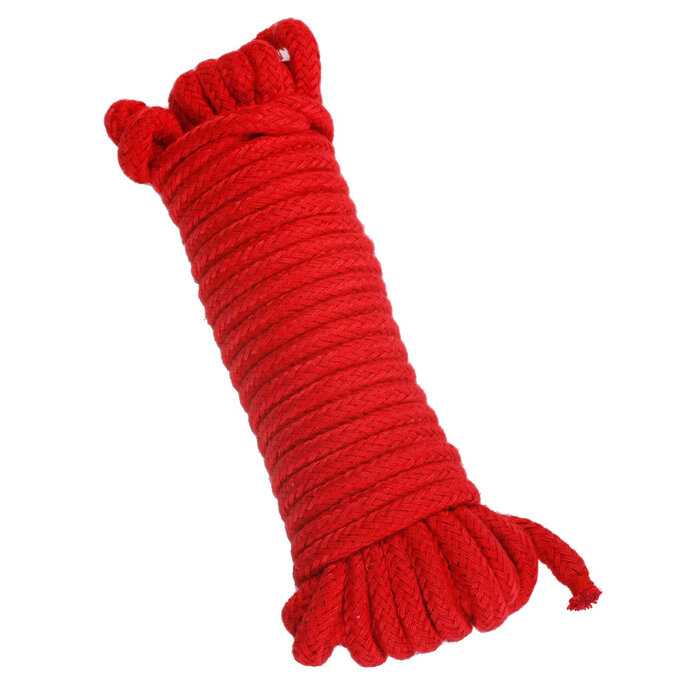10m Cotton Bondage Rope in Red
