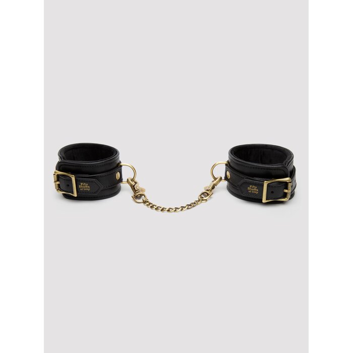 Fifty Shades of Grey Bound to You Faux Leather Ankle Cuffs - Black
