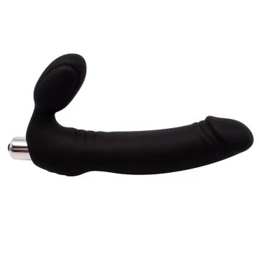 Lady Lovin' Black Strapless Strap-On - 7.5 Inch
