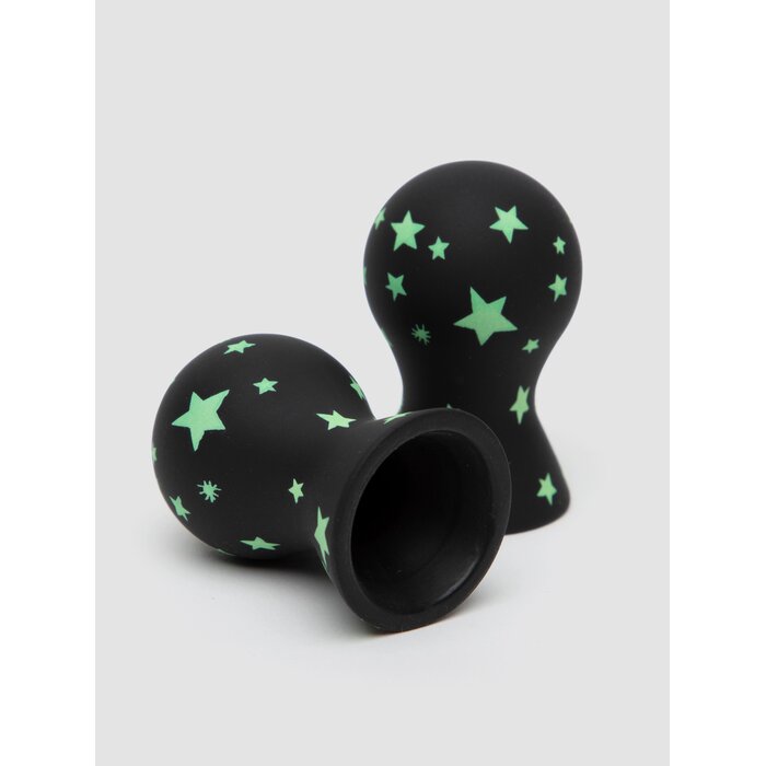 Lovehoney Lucky Stars Glow-in-the-Dark Silicone Nipple Suckers - Glow