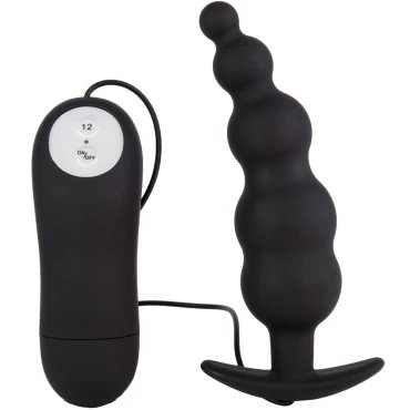 Bubble Butt Silicone 12-Speed Vibrating Butt Plug - 5 Inch