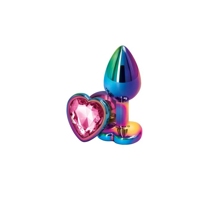 Rear Assets - Multicolor Heart - Small - Pink