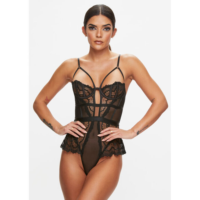 Ann Summers Sophisticated Crotchless Teddy, Black