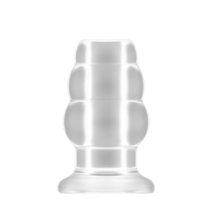 No.50 - Medium Hollow Tunnel Butt Plug - 4 Inch - Translucent