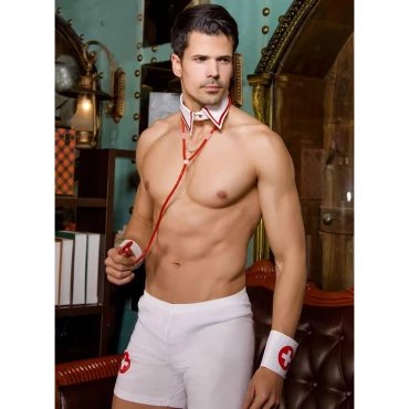 Dr. Big Dick 4 Piece Men's Sexy Costume - S/M