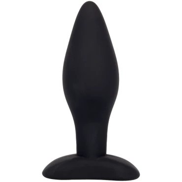 Wish You Were Rear Black Silicone Butt Plug - 3.5 Inch