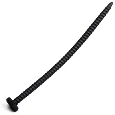 Screw Me Black Silicone Urethral Plug - 15cm