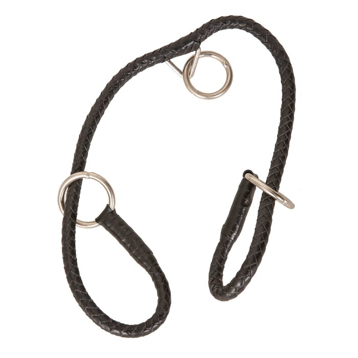 Black Leather Quick Fit Loop Cuffs