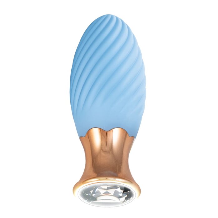Goddess Diamond Tulip Massager - Blue