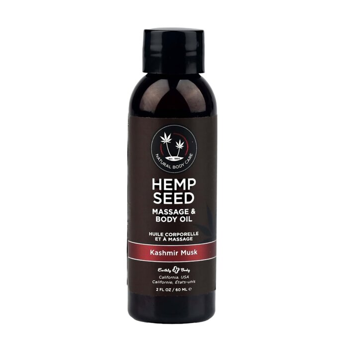 Hemp Seed Massage Oil - Kashmir Musk - 2 oz.