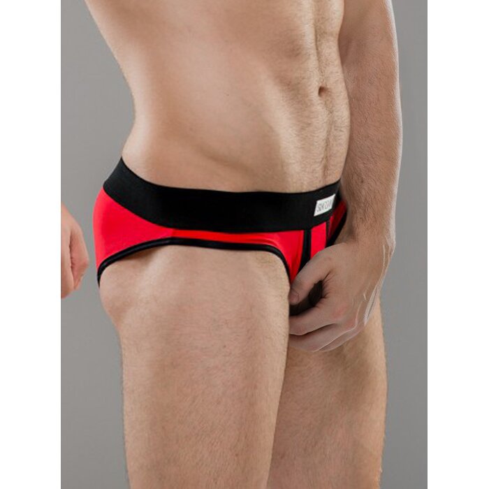 Jake U Brief Red & Black