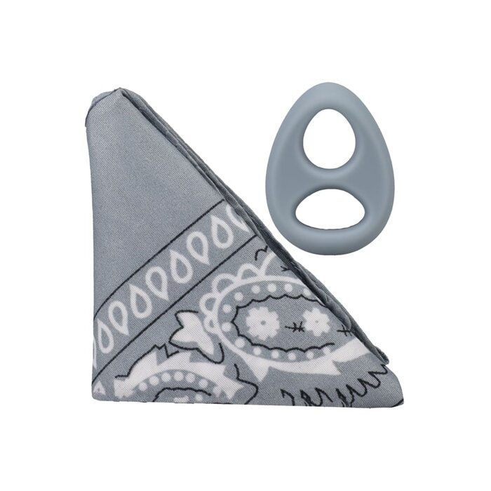 ROCK SOLID The Code - Silicone C-Ring with Bandana - Grey