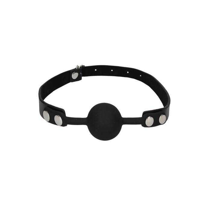 Ouch! Silicone Ball Gag with Adjustable Bonded Leather Straps