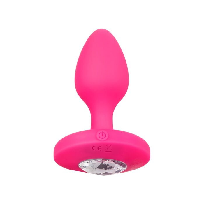 Cheeky Gems Medium Rechargeable Vibrating Probe - Pink