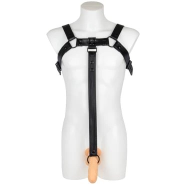 Titan Black Men's Chest X-Harness & Cock Ring