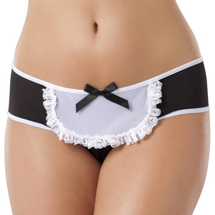 Lovehoney Fantasy Crotchless French Maid Ruffle-Back Knickers