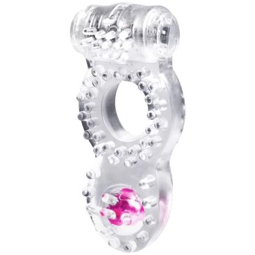 Double Duty Dual Stimulation Vibrating Cock Ring