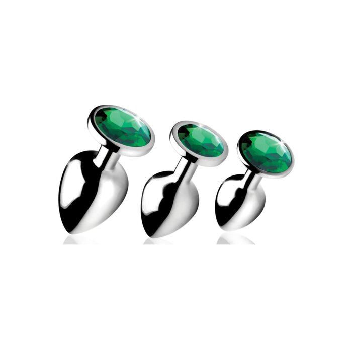 Booty Sparks Emerald Gem Anal Plug Set