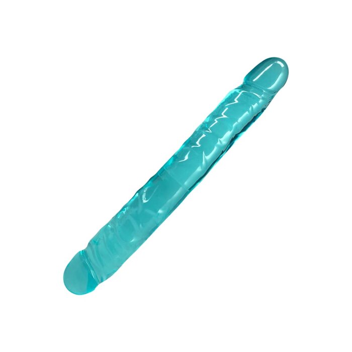 Crystal Jellies® 12" Jr. Double Dong - Teal