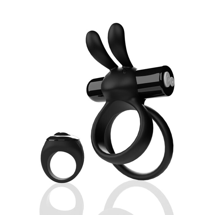 Remote Controlled Ohare Xl Vibrating Ring - Black