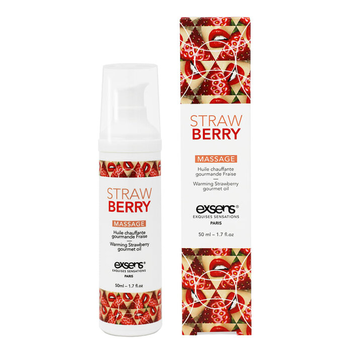 Exsens of Paris Warming Gourmet Massage Oil - Strawberry