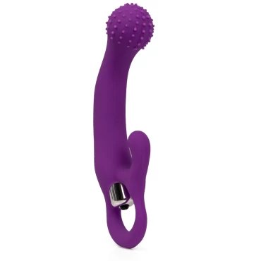 Dotty Delight Purple Silicone G-Spot & Clit Vibrator