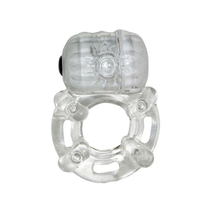 The Macho Crystal Collection Pulsating Erection Keeper - Clear