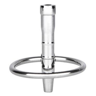 Torment Glans Ring Penis Plug with Through-Hole - 4cm