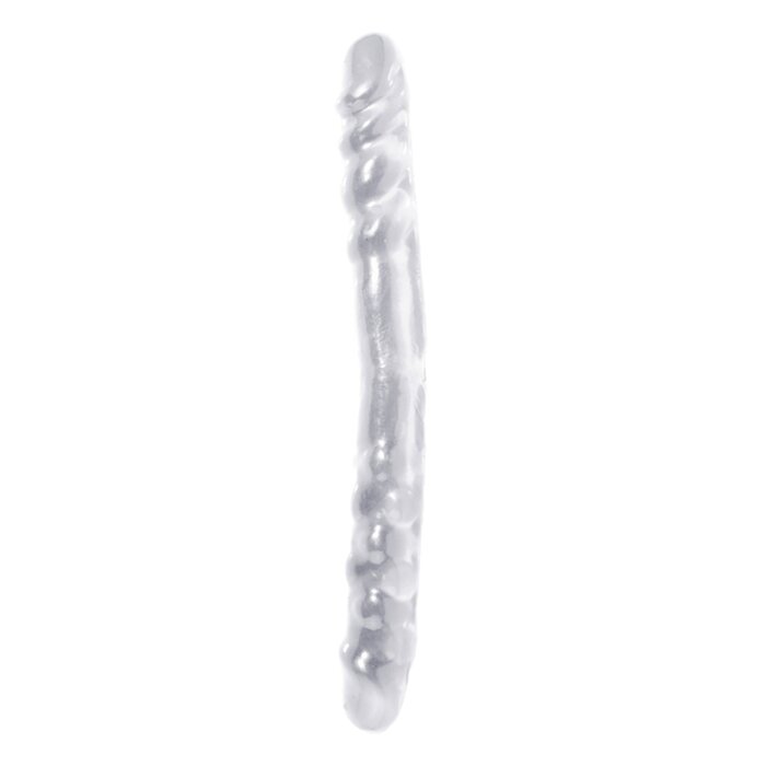 Basix 16 Inch Clear Double Ended Dildo