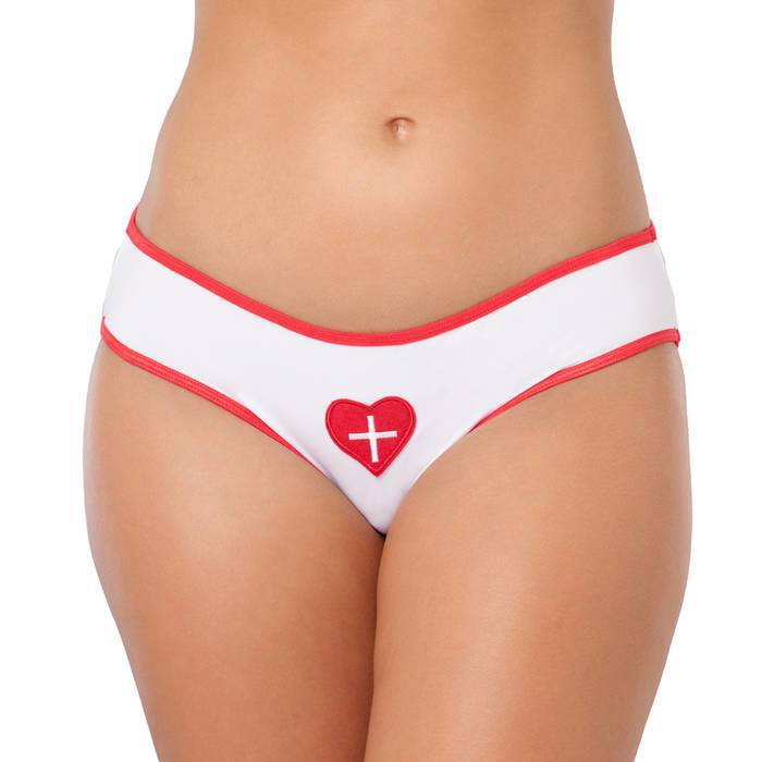 Lovehoney Fantasy Nurse Crotchless Cage-Back Knickers