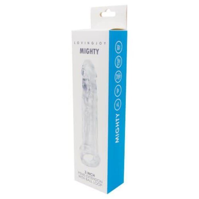 Loving Joy Mighty 3 Inch Penis Extension With Ball Loop for Enhanced Girth