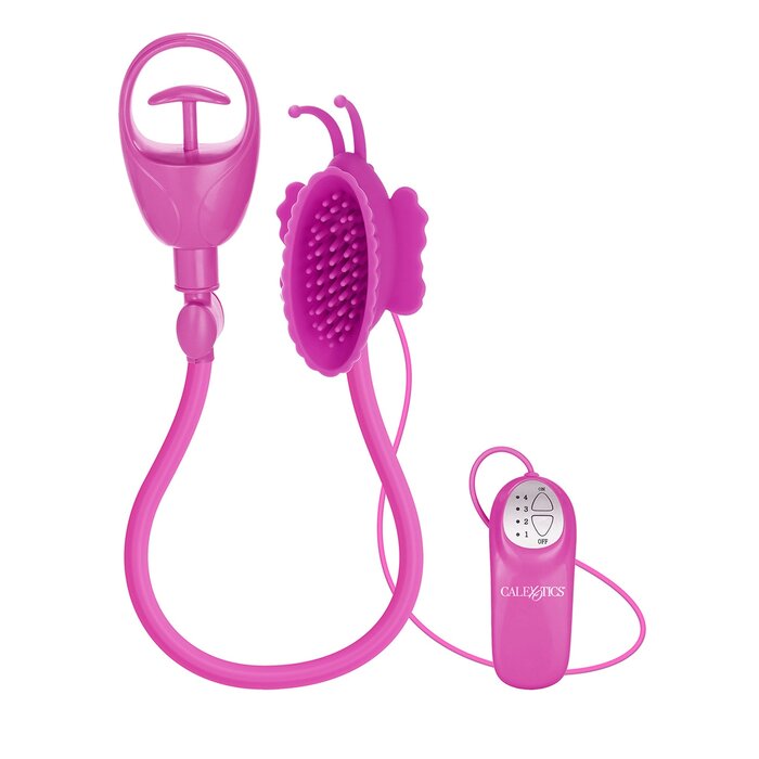 Butterfly Clitoral Pump Vibrator Pink